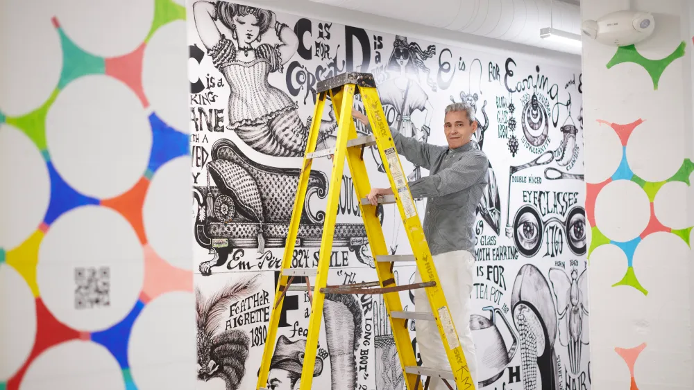 Ruben Toledo’s Mural Captures Historic New England